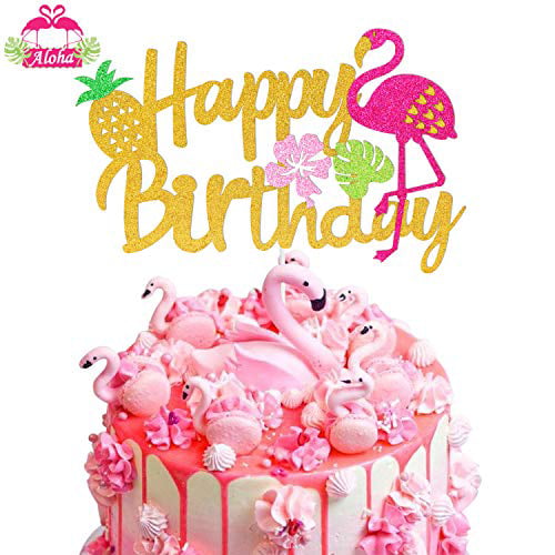 Acrylic  Happy Birthday Cake Topper Cupcake Dessert Party Decor SuppliesAUAU